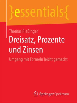 cover image of Dreisatz, Prozente und Zinsen